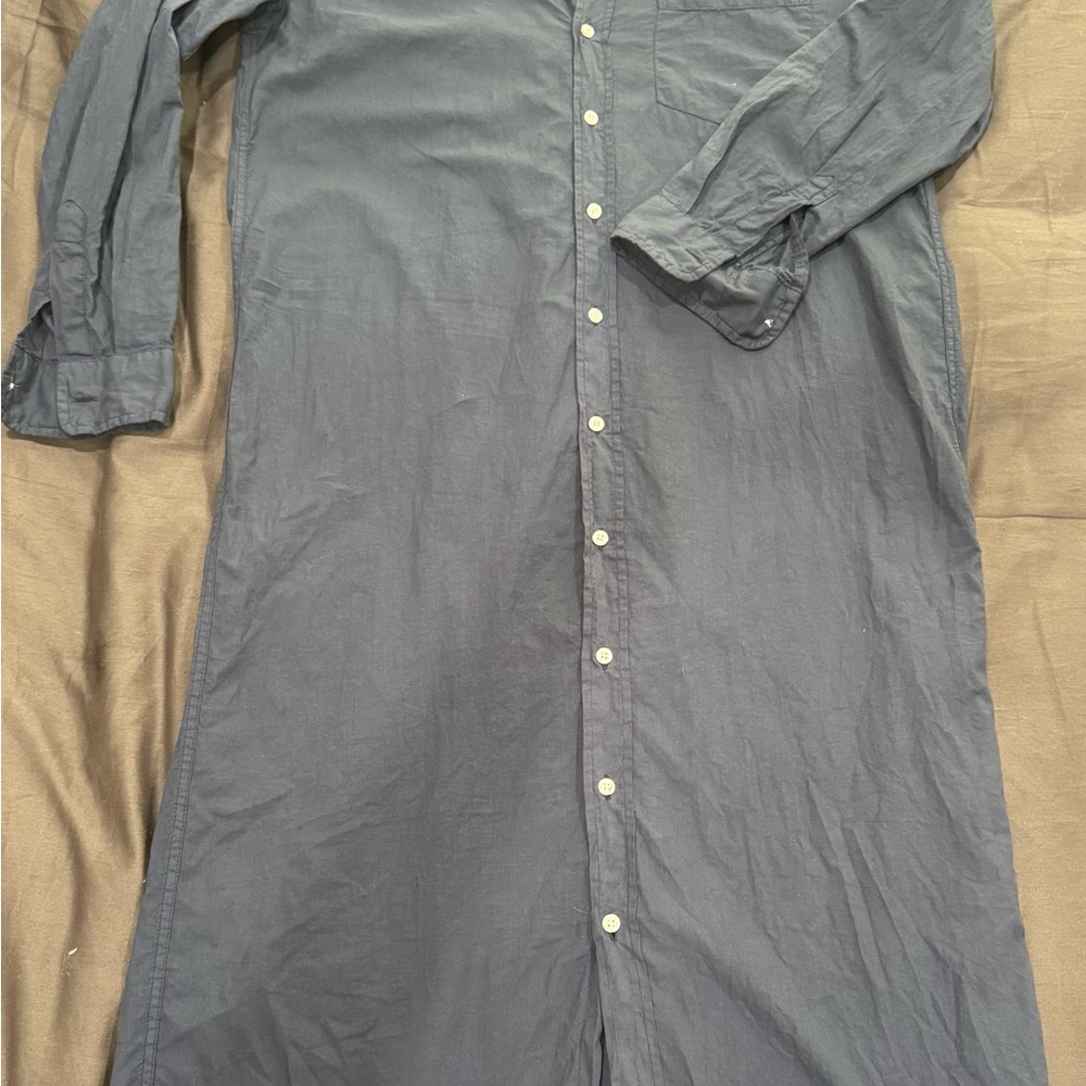 Frank & Eileen Rory dress Navy Blue Button-Down Dress
